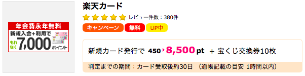 ハピタス楽天